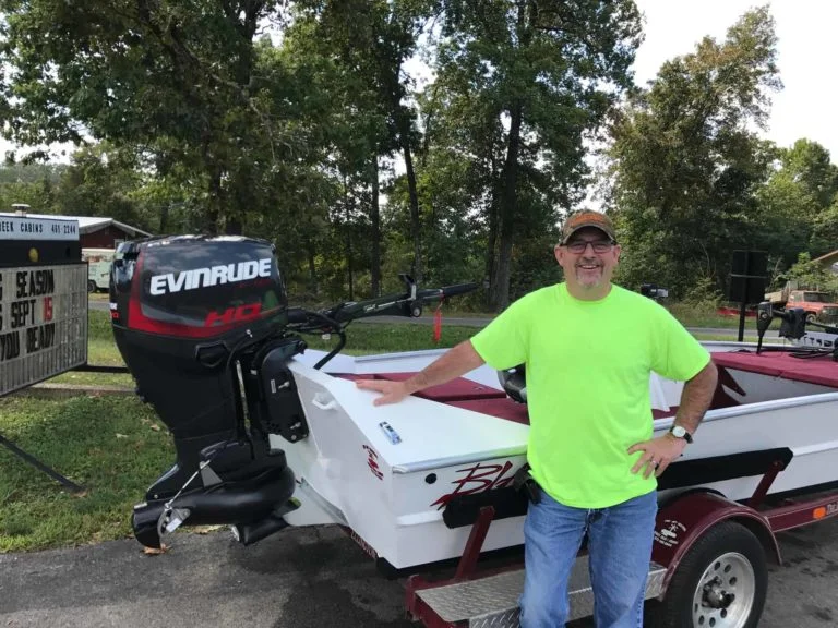 Doug Warren’s 1852 Blazer SS w/ 60hp Evinrude Jet Motor