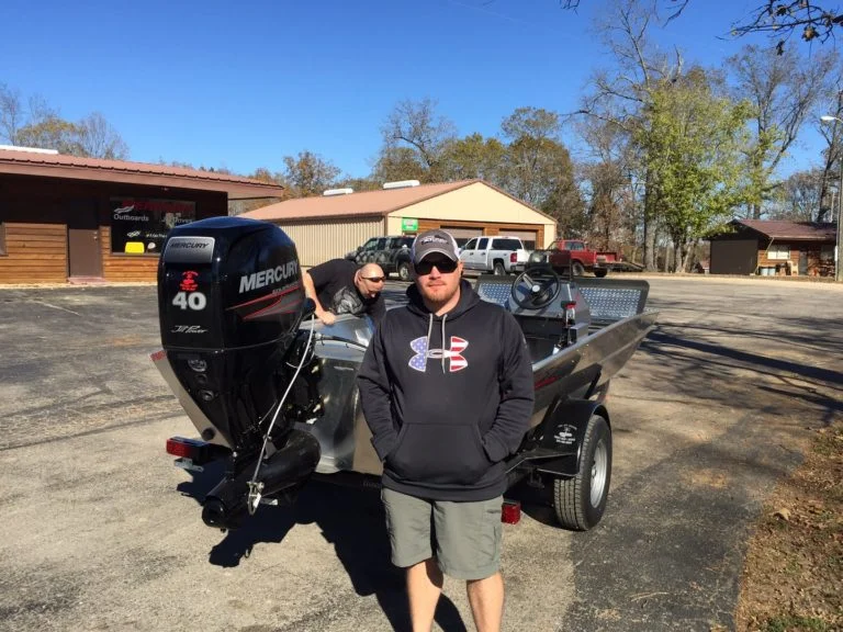 Josh McGuire’s 1752 Blazer SS & 40hp Mercury Motor