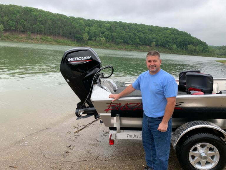 Brent & Tina Sykora’s 1856 Blazer SS Boat w/ 80hp Mercury Jet Motor